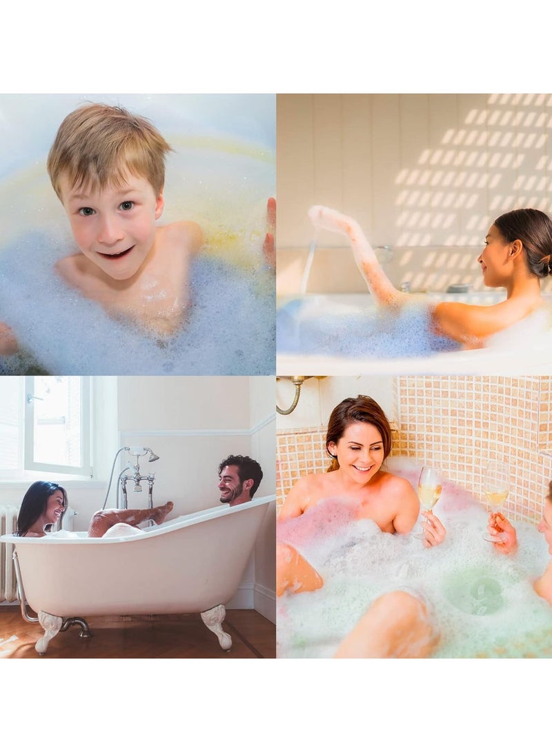 كرات استحمام فوارة طبيعية وعضوية مصنوعة يدويا ومرطبة قطعة واحدة جينيريك لهدايا الام والصديقة لعيد الام وعيد الميلاد وعيد الحب والكريسماس - Image 5