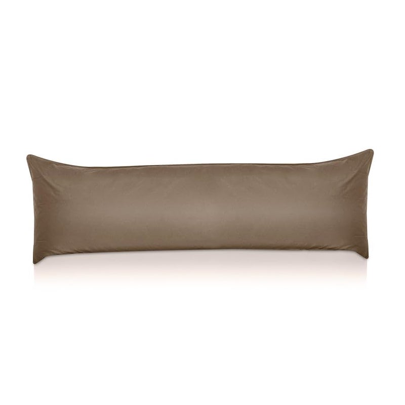 Pillowtex Cotton Body Pillow Cover - Brown 20x72 - Image 2
