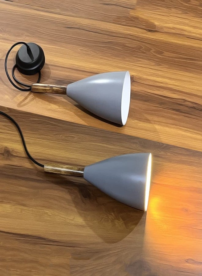 Avior Ceiling Hanging Lights for Dining Table, Living Room Pendant Lamp, Lights for Kitchen Island, Restaurants and Cafe (Pack of 3) (Grey) - Image 4