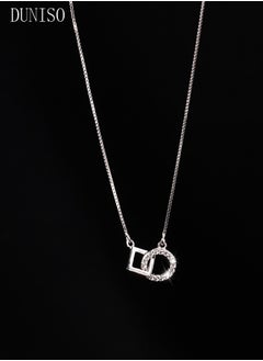 DUNISO Drop-Shaped Pendant Necklace For Women and Girls Trendy Fashion Accessories with a Unique Minimalist Vibe Fashion Jewelry Dress Accessories  - Image 2