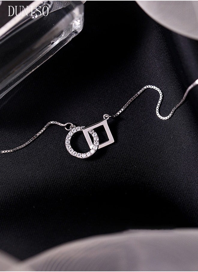 DUNISO Drop-Shaped Pendant Necklace For Women and Girls Trendy Fashion Accessories with a Unique Minimalist Vibe Fashion Jewelry Dress Accessories  - Image 3