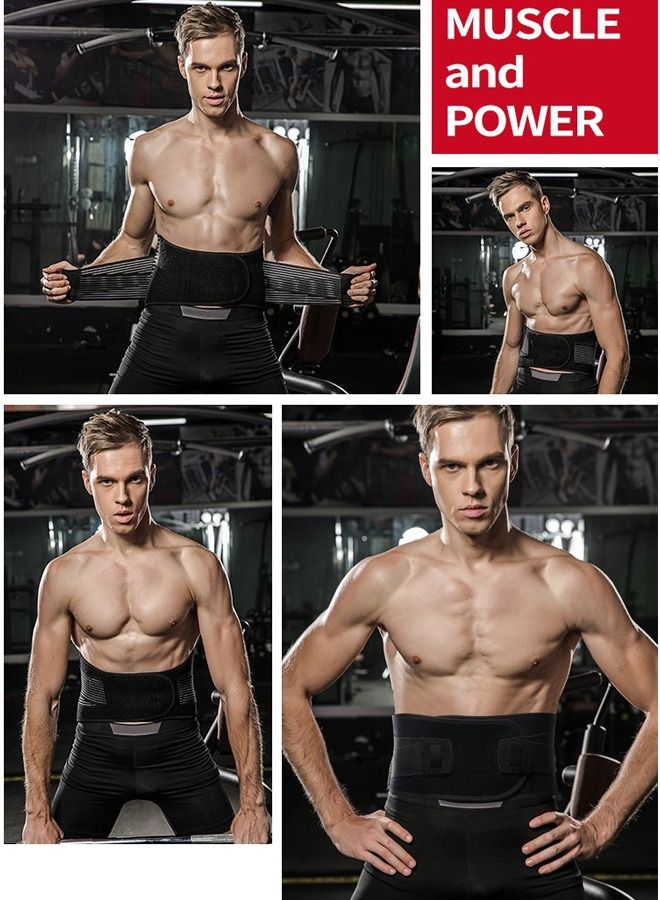 DUNISO Sports Back Brace for Men and Women - Breathable Waist Lumbar Lower Back Support Belt for Sciatica, Herniated Disc, Scoliosis Back Pain Relief, Heavy lifting, with Dual Adjustable Straps - Image 3