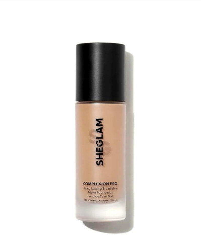 كريم أساس شيجلام كومبليكشن برو طويل الأمد غير لامع قابل للتنفس - (جوزي) مقاوم للعرق، يتحكم في الزيوت، تغطية كاملة، خافي عيوب بدون مسام، كريم أساس سائل خالٍ من العيوب لا يتلاشى وخفيف الوزن.