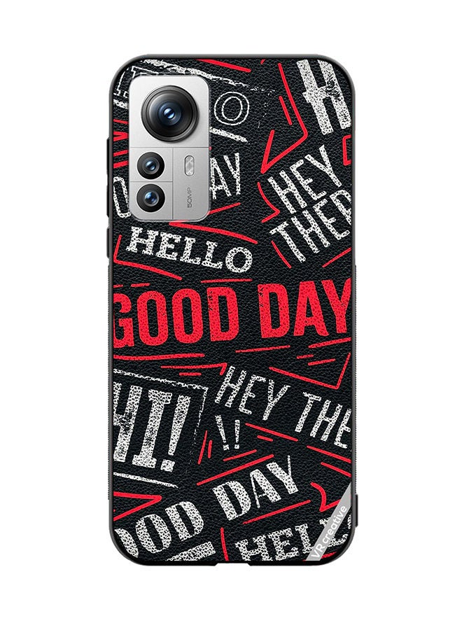 VR CREATIVE Protective Case Cover For Xiaomi 12X Hello There Good Day Design Multicolour - Image 1