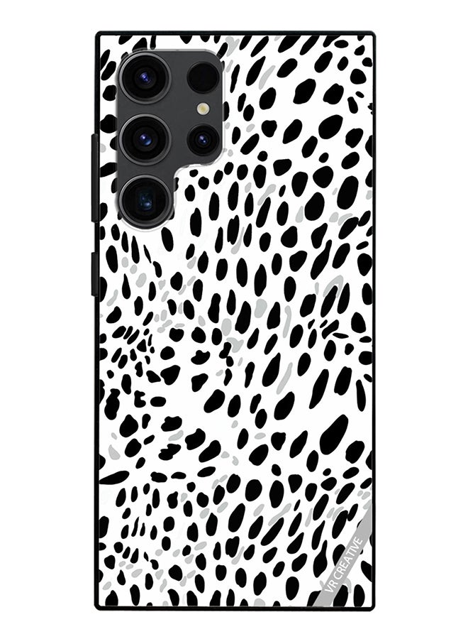 VR CREATIVE Protective Case Cover For Samsung Galaxy S24 Ultra Black Gray On A White Design Multicolour - Image 1