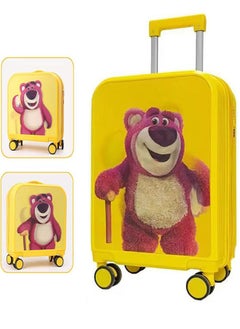 GoldenLike Kids' Luggage,20" Children Travel Suitcase with 3D Transform Pattern Sticker,Kids Carry On Luggage Cute Toddler Suitcase Travel Luggage,Hardside Rolling Suitcase Child Trolley Case for Toddlers Boys Girls  - Image 2