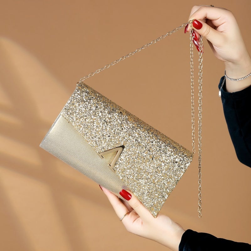 New Sequins Pu Clutch Bag Women All-Match Fashion Evening Bag Prom Party Women'S Bag - Image 5