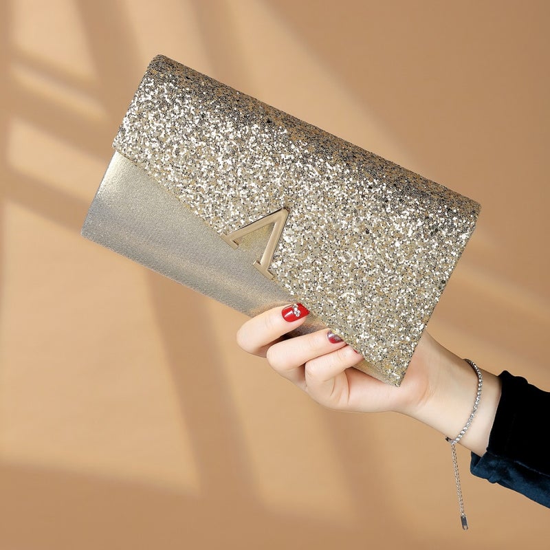New Sequins Pu Clutch Bag Women All-Match Fashion Evening Bag Prom Party Women'S Bag - Image 4