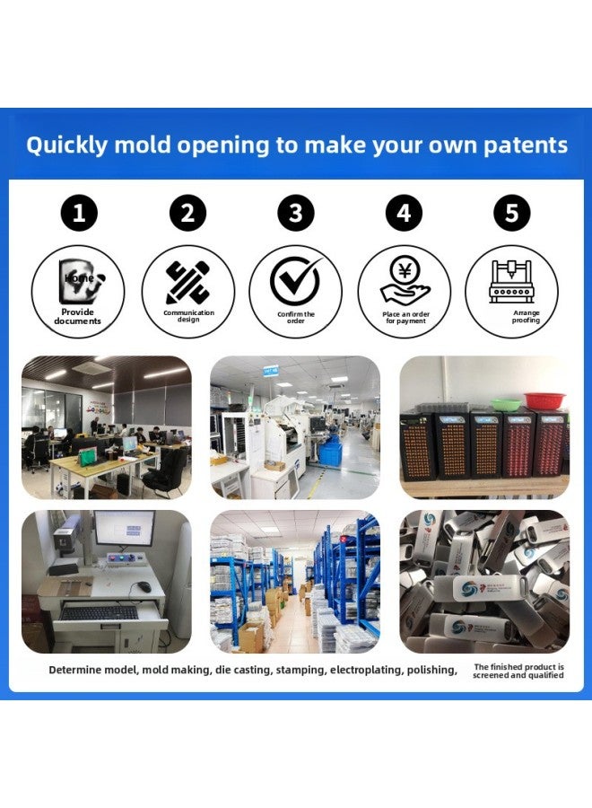 Metal Card U Disk Custom Logo32g Gift U Disk Enterprise Exhibition 8g Business Large Capacity USB Wholesale-Color:Blue-Capacity:2.0 32GB 10MB/S - Image 4