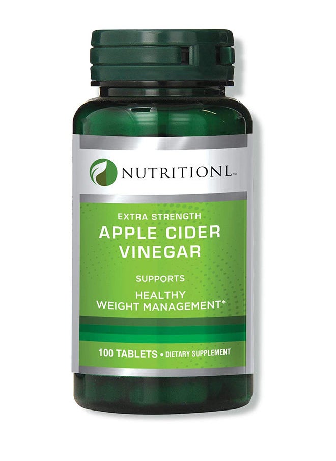 NUTRITIONL Apple Cider Ext Strength Vinegar Tablets  100'S  - Image 1