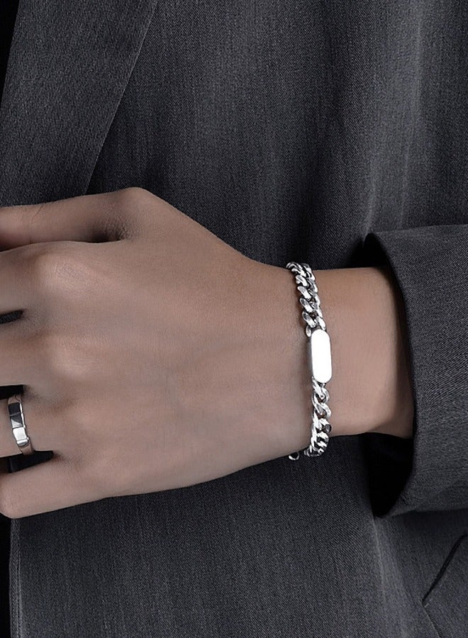 DUNISO Fashionable Necklace and Bracelet Chain set Cool Sweater Chain for Men and Women Jewelry Gift for Lover and Friend - Image 2