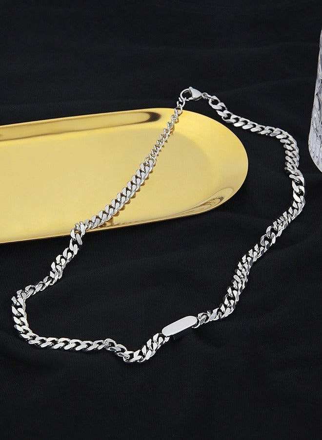 DUNISO Fashionable Necklace and Bracelet Chain set Cool Sweater Chain for Men and Women Jewelry Gift for Lover and Friend - Image 3