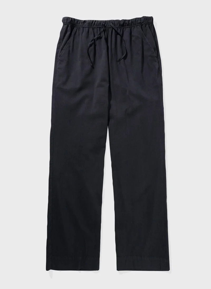 American Eagle Drawstring Wide Leg High Waist Pants