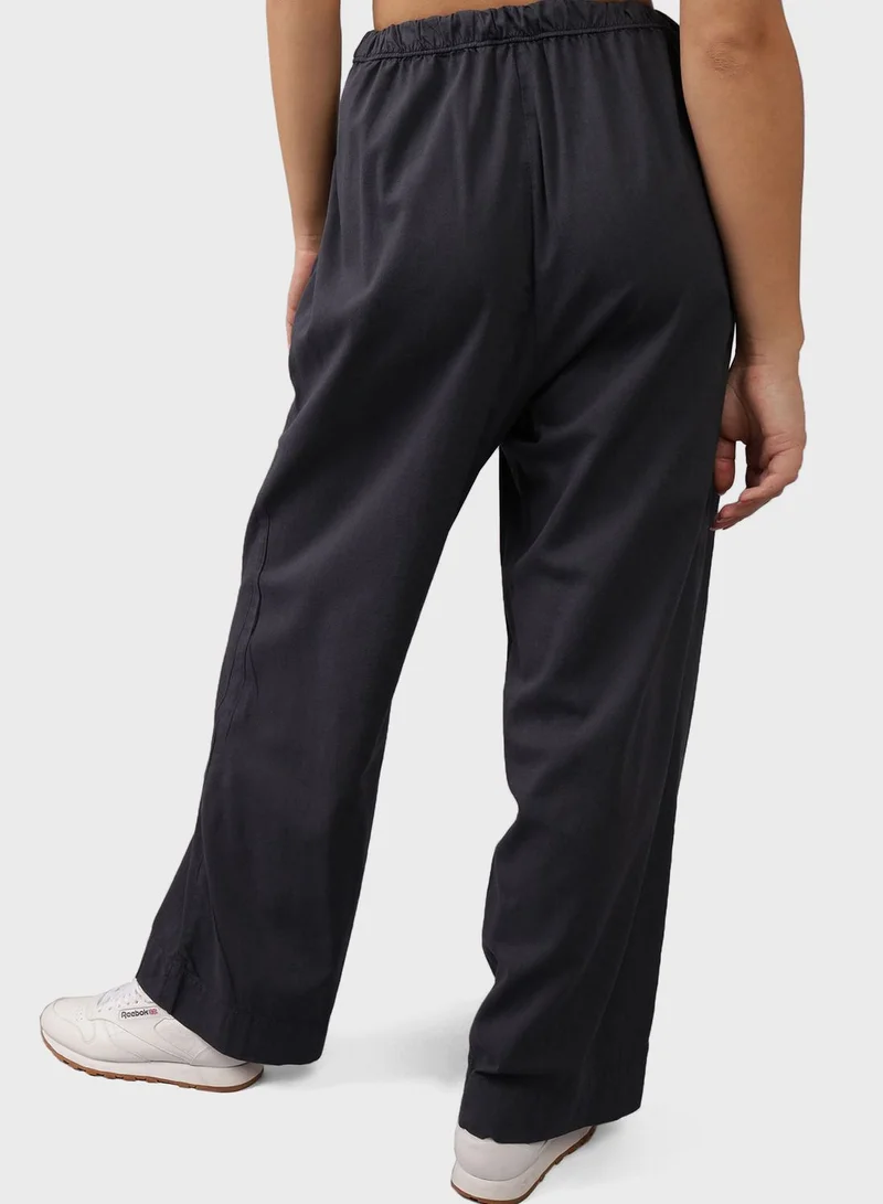 American Eagle Drawstring Wide Leg High Waist Pants