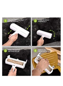 Cool Baby COOLBABY  Pet Hair Remover, Dog Hair Cat Hair Remover Roller, Reusable Pet Hair Remover, Easy to Clean Pet Hairs, Suitable for Furniture, Sofa, Bedding, Clothing, Carpet  - Image 4