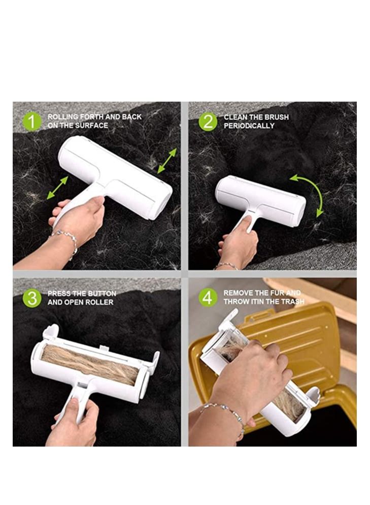 Cool Baby COOLBABY  Pet Hair Remover, Dog Hair Cat Hair Remover Roller, Reusable Pet Hair Remover, Easy to Clean Pet Hairs, Suitable for Furniture, Sofa, Bedding, Clothing, Carpet  - Image 4