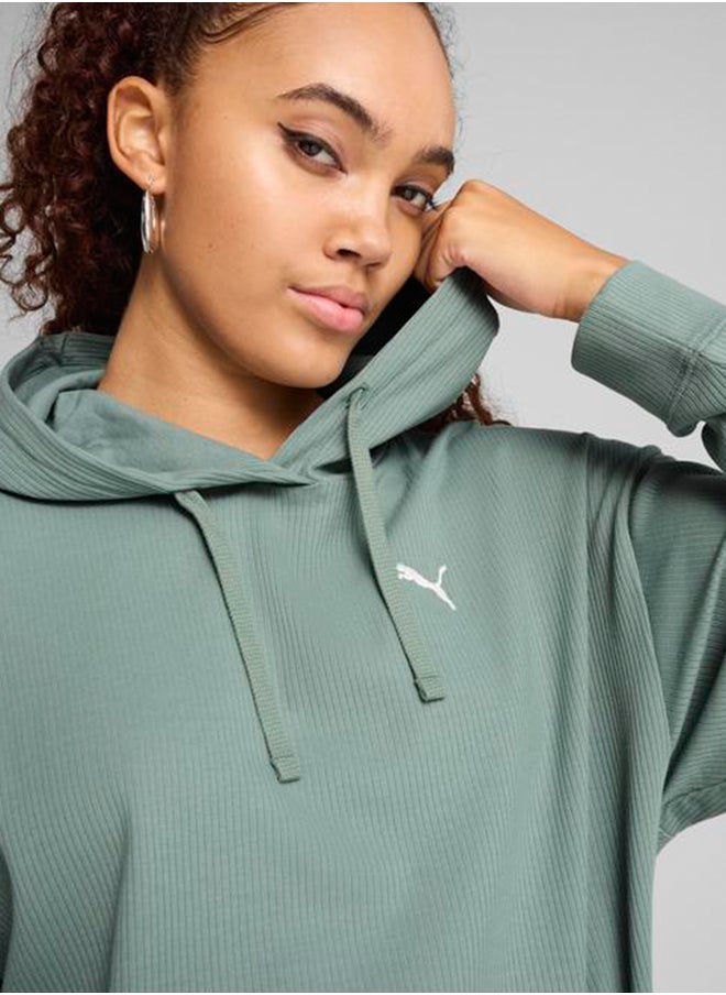 PUMA - Essential Elevated Ribbed Hoodie - Image 1