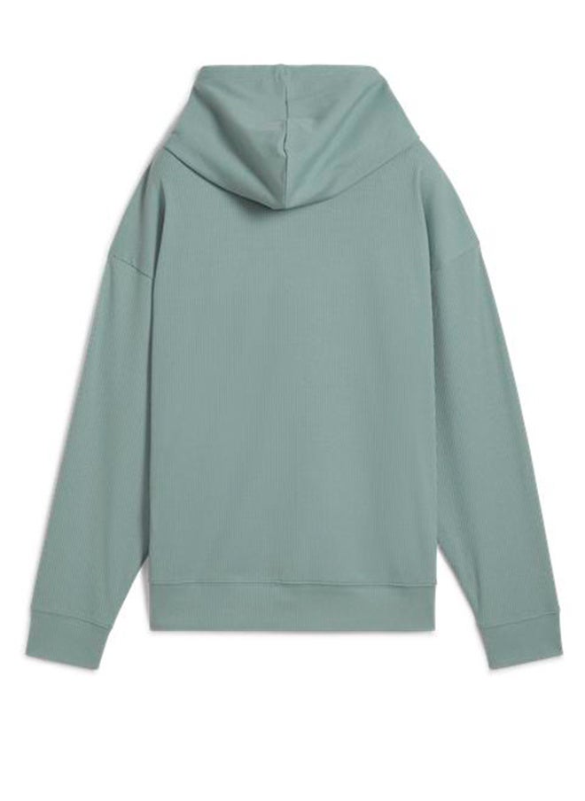PUMA - Essential Elevated Ribbed Hoodie - Image 1