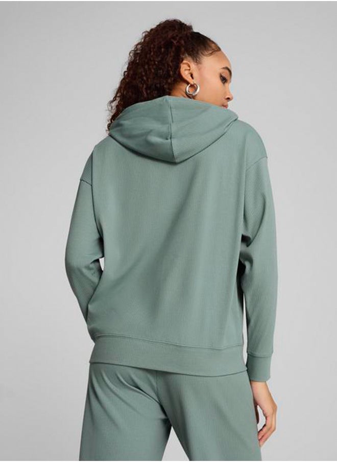 PUMA - Essential Elevated Ribbed Hoodie - Image 1