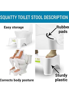 Plastic Foot Step for Western Toilet – Portable & Sturdy Toilet Stool for Potty Training | Comfortable Footrest for Kids & Adults | Made in India | White, Easy to Use, Non-Slip Design - pzsku/ZA4529DA090459AA1C3B9Z/45/_/1739986092/dfb75b9a-9f78-480f-ba44-481f221aa44a