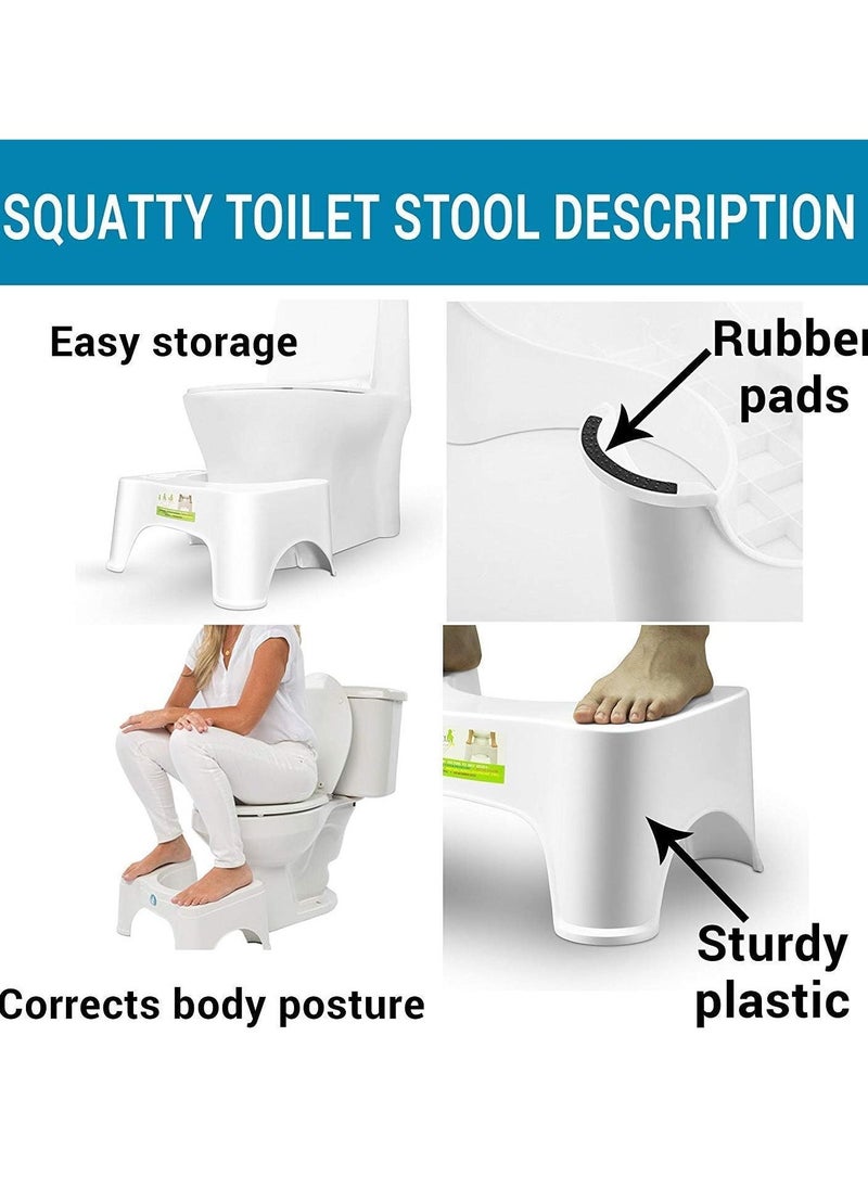 ELTRAZONE Plastic Foot Step for Western Toilet – Portable & Sturdy Toilet Stool for Potty Training | Comfortable Footrest for Kids & Adults | Made in India | White, Easy to Use, Non-Slip Design  - Image 4
