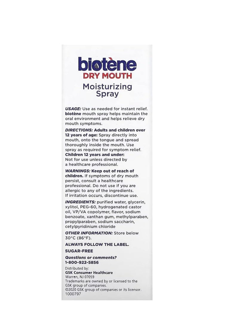 biotène Biotene Moisturizing Mouth Spray Helps Keep Mouth Fresh, 1.5 Oz - Image 3