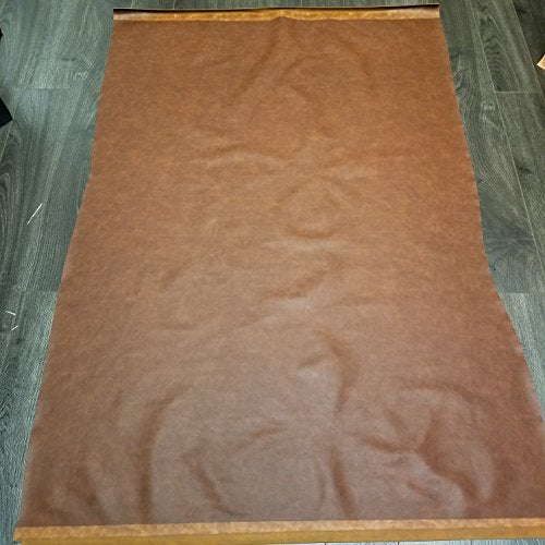 NAT Leathers™ | Cognac Rustic Brown Two Tone Soft Faux Vegan Leather Sheet Fabric PU (Peta Approved Vegan) | 1 Yard (36 inch x 54 inch) Cut by Yard | Synthetic Pleather Nappa 0.9 mm Smooth Upholstery - Image 2