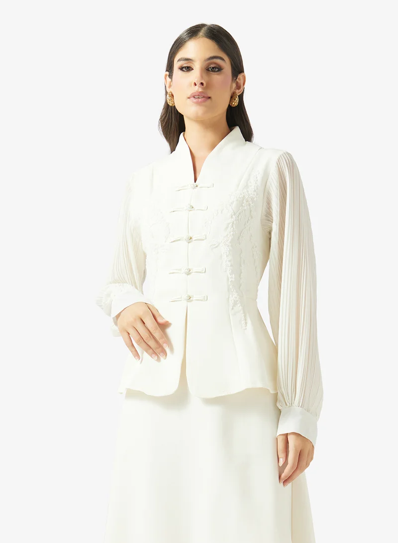 Khizana  Peplum Top With Mermaid Skirt for Women | Best Price UAE