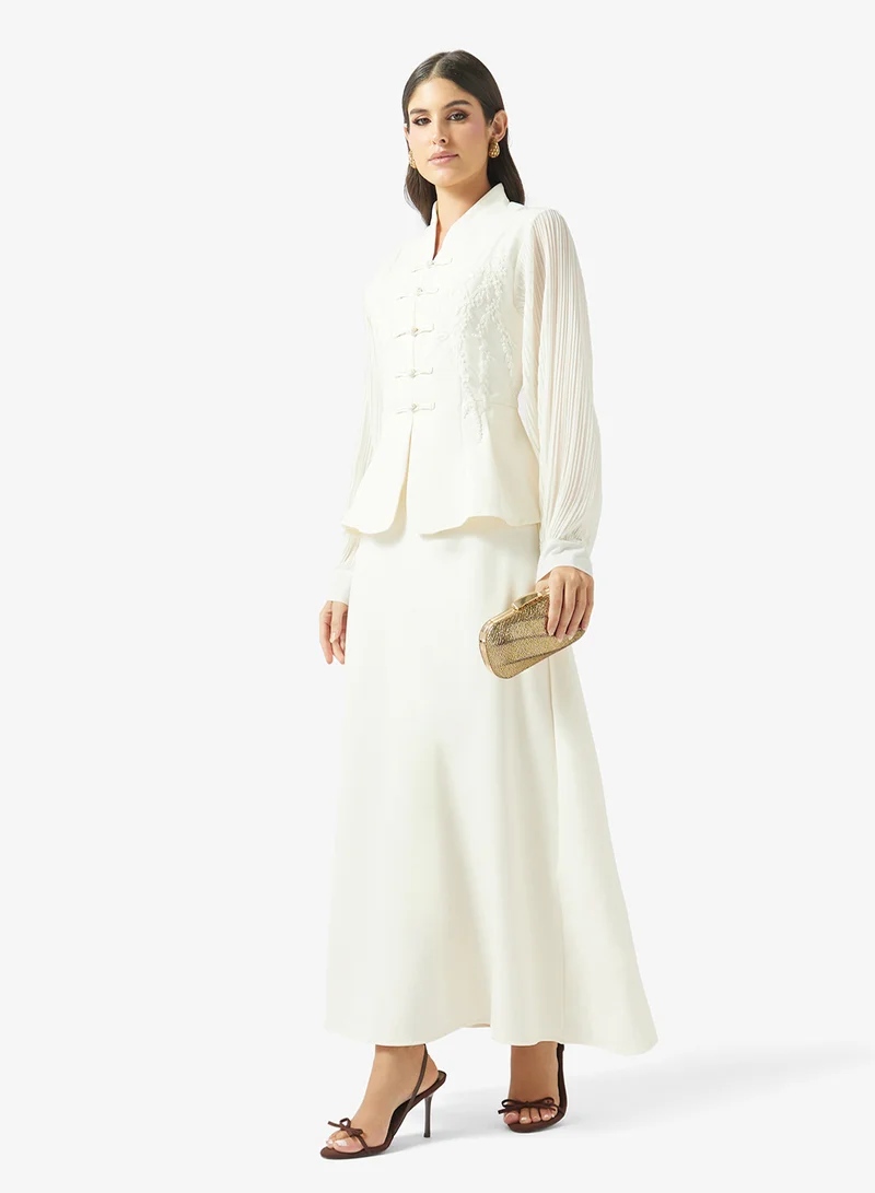 Khizana  Peplum Top With Mermaid Skirt for Women | Best Price UAE