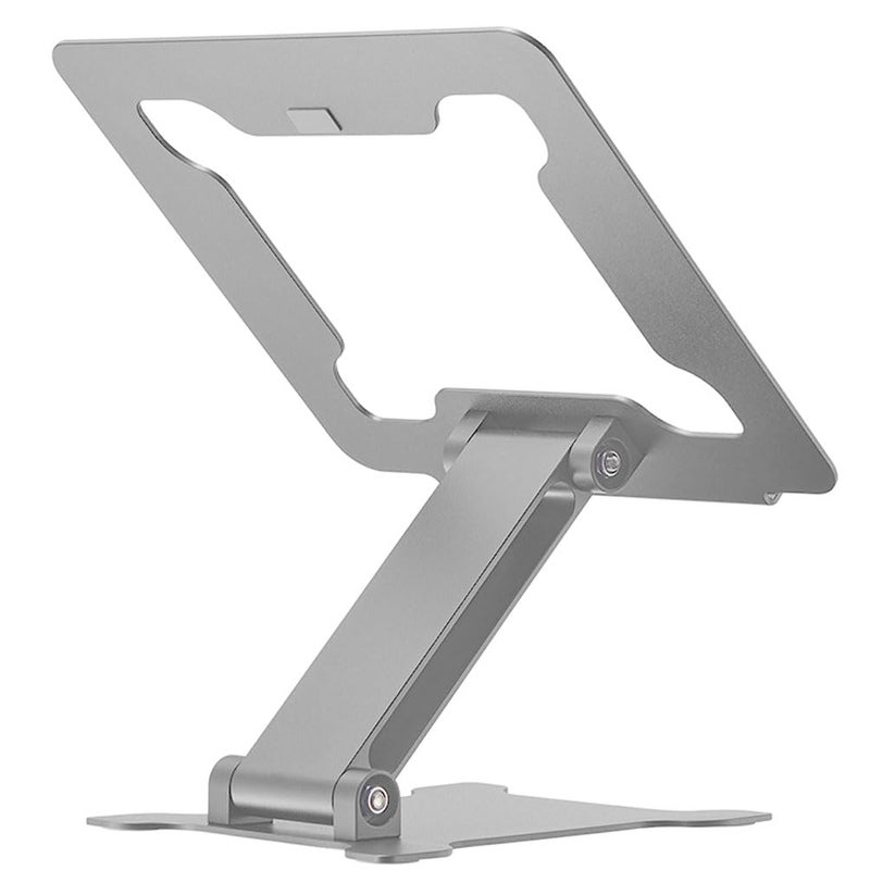 Krevia Aluminum Alloy Metal Foldable Laptop Stand Ergonomic Design Laptop Holder with Large Hollow Cooling Universal Compatible Notebook Holder Stand for Laptop Tablets Phones Multicolor - Image 3