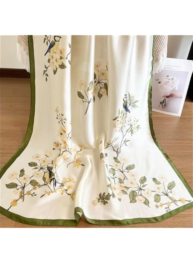 Arabest Long, Lightweight Satin Scarf for Women - Elegant Sunscreen Shawl Wrap - Image 5