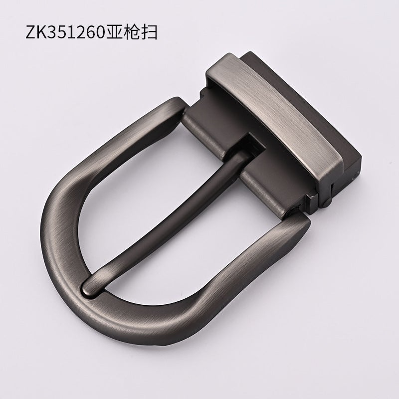3.5Cm Men'S Alloy Pin Buckle Belt Buckle Head, Business Pin Clip Buckle Head, Men'S Light Luxury, High-End, Fashionable And Casual - Image 1