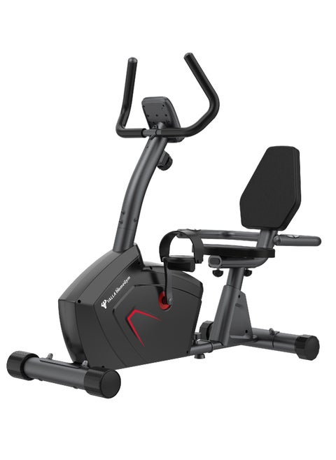 Homegym Recumbent Exercise Bike With 8 Manual Resistance Levels, Easy Adjustable Seat, 4 Kg Magnetic Flywheel With Lcd Display 150Kg Max User