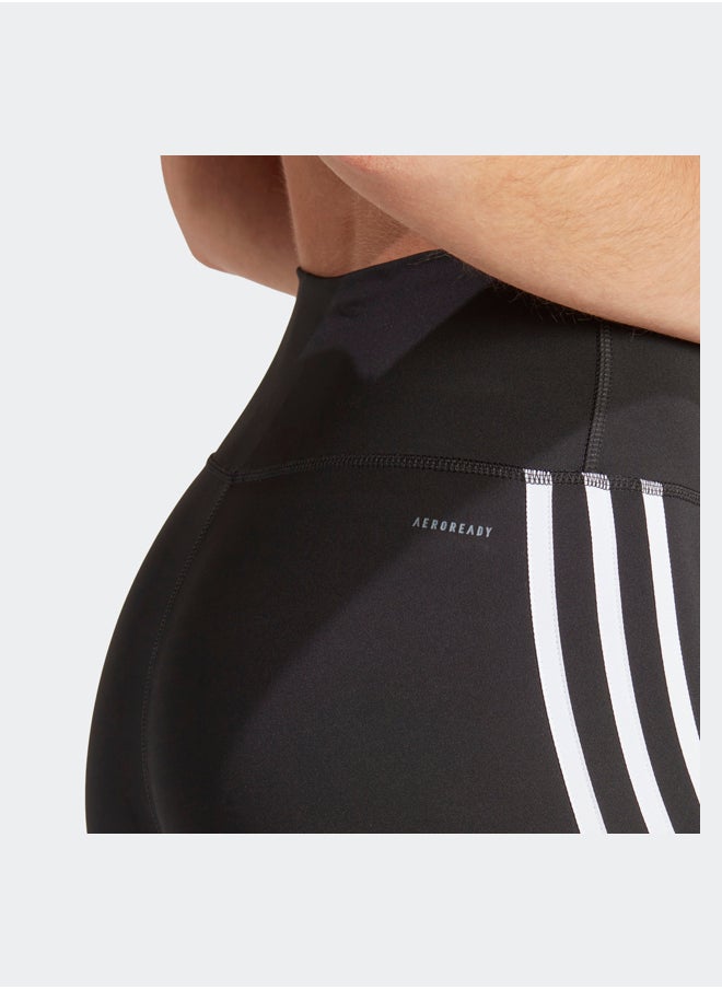 Adidas - Train Essentials 3-Stripes High-Waisted 7/8 Leggings - Image 1