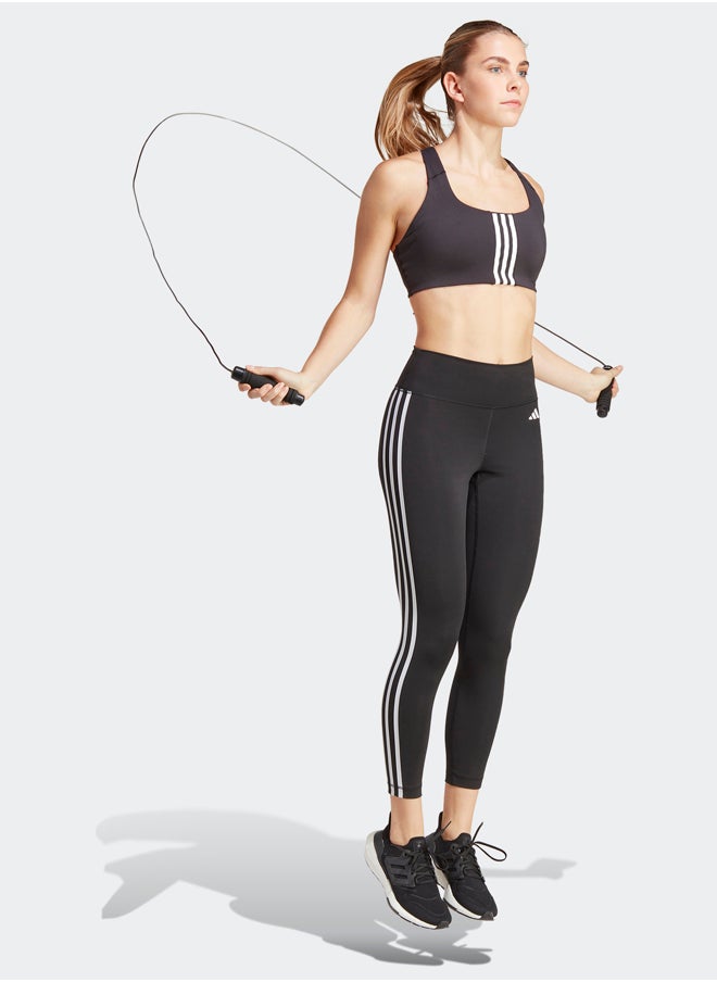 Adidas - Train Essentials 3-Stripes High-Waisted 7/8 Leggings - Image 1