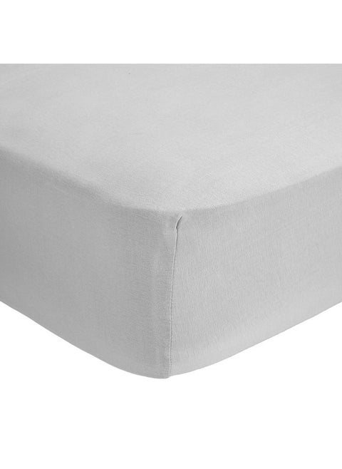 Abstract Fitted Bed Sheet - Ultra Soft Jersey 100% Cotton Sheets - Fitted Bed Sheets Snug - Breathable Fabric - Deep Pockets Up to 12 Inch - Grey, 48"x75"