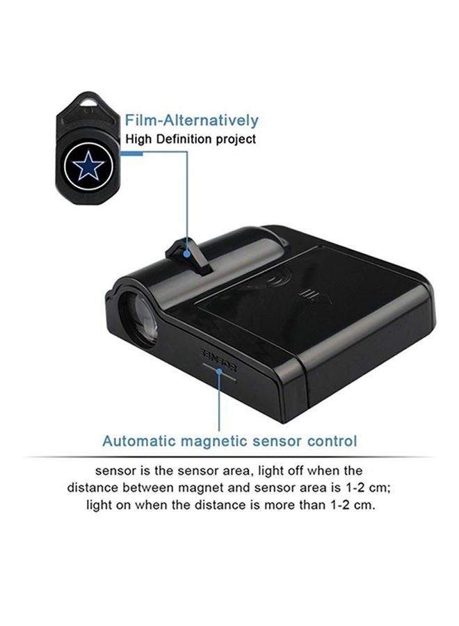 Loquat 2-Piece LED Car Door Real Madrid Logo Projector Shadow Light Set - Image 3