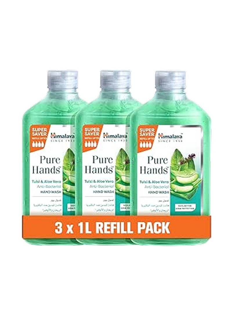 Himalaya Tulsi And Aloe Vera Hand Wash Pack of 3 - Image 1