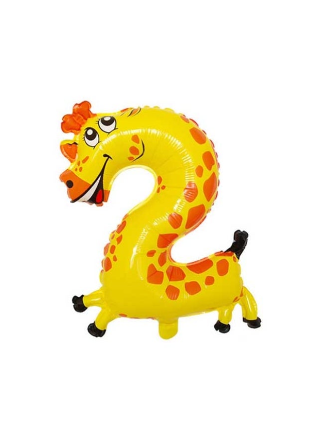 Number Balloon, 2 Animal - 16", China
