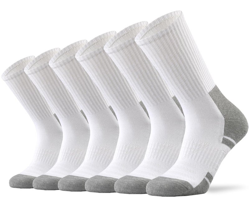 Ortis Men's Cotton Cushion Crew Socks Moisture Wicking Breathable Thick Warm Thermal for Athletic Heavy Duty Work Boot - Image 1