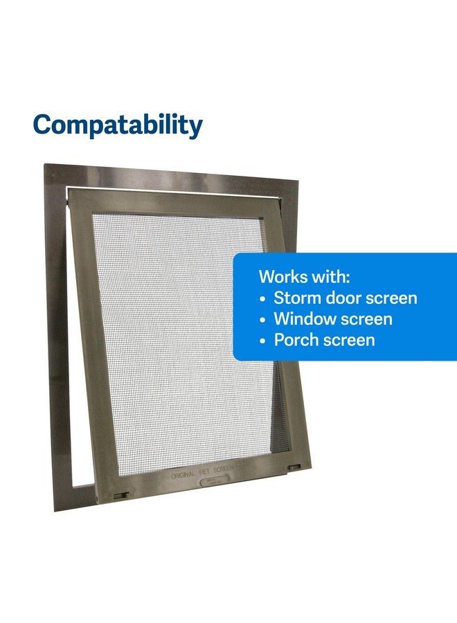 بيت سيف باب PetSafe للكلاب للباب الشبكي - مقاس كبير - للكلاب والقطط التي يصل وزنها إلى 100 رطل - للاستخدام في أبواب الشاشة - شاشات النوافذ وشاشات الشرفات - Image 4