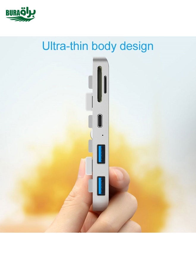 BURAQ - Rocketek For iMac Type-C / USB-C + Dual USB3.0 + SD / TF Multi-function HUB Expansion Dock - Image 1