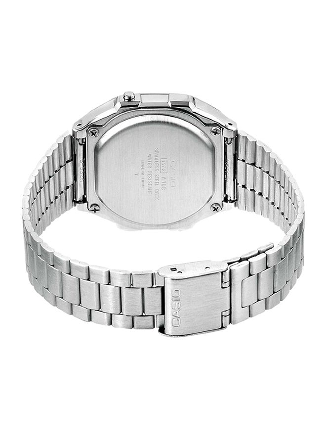 CASIO Men Stainless Steel Digital Watch A168WA-1WDF - 36 mm - Silver - Image 2