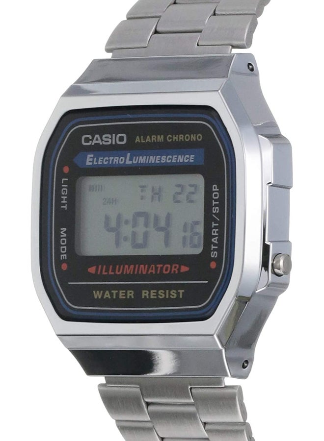 CASIO Men Stainless Steel Digital Watch A168WA-1WDF - 36 mm - Silver - Image 4