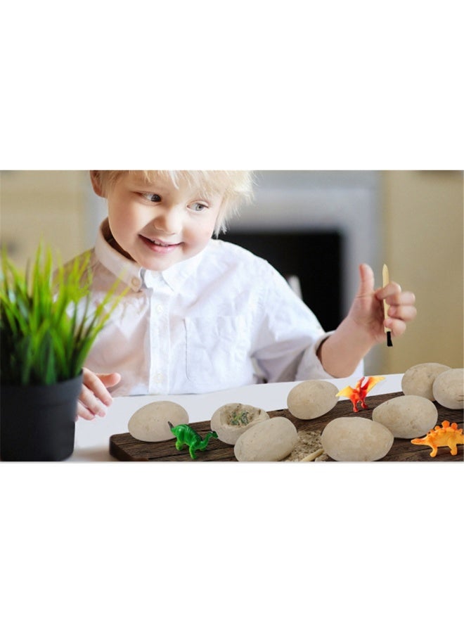 NIBEMINENT 12-Piece Dinosaur Egg Excavation Learning Toy - Image 3