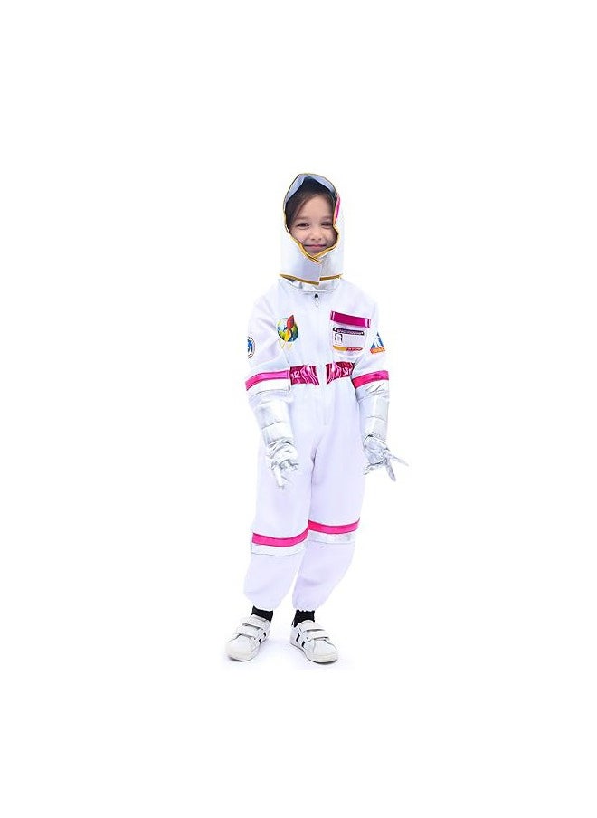 Children Astronaut Space Costume,Kids Space Jumpsuit Space Pretend Dress Up Role Play Set for Kids Cosplay  - Image 4