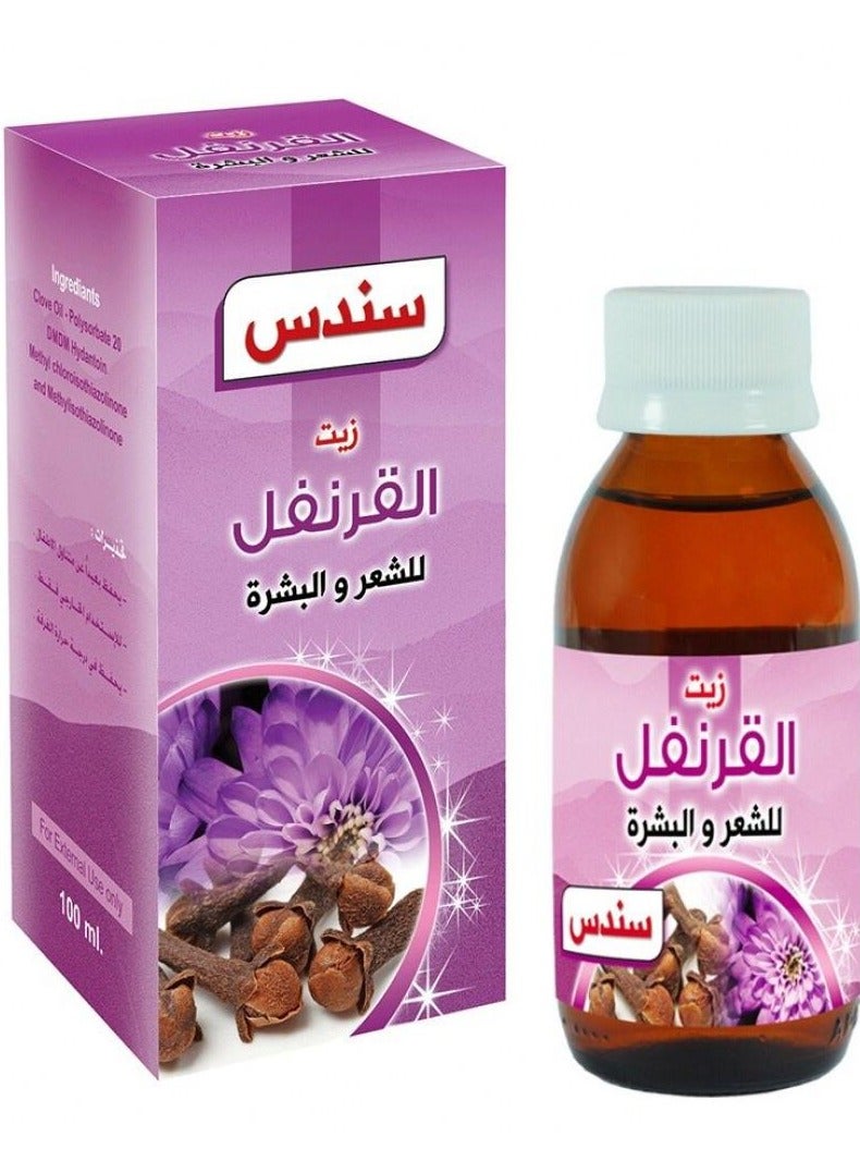 سندس زيت القرنفل للشعر والبشرة  100 مل