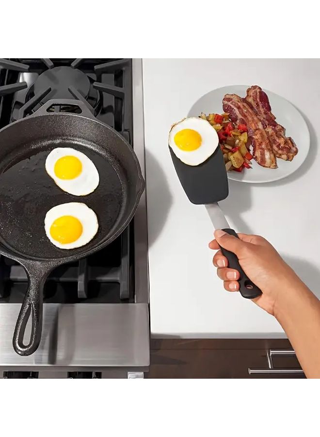 Large Heat Resistant Silicone Spatula Non Stick Up To 600F For Eggs Burgers Pancakes - Image 4
