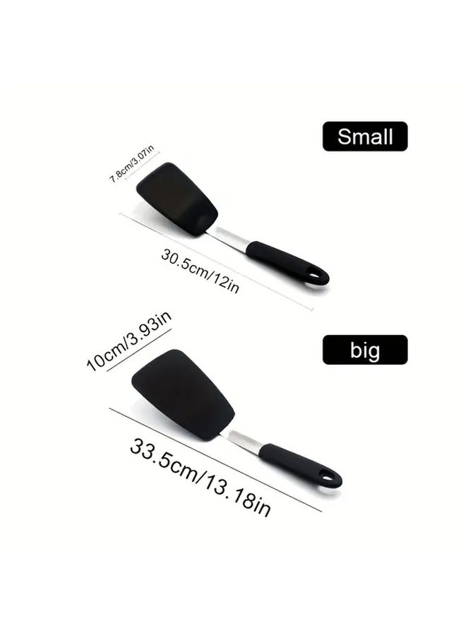 Large Heat Resistant Silicone Spatula Non Stick Up To 600F For Eggs Burgers Pancakes - Image 3