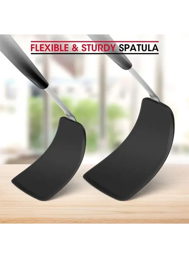 Large Heat Resistant Silicone Spatula Non Stick Up To 600F For Eggs Burgers Pancakes - Image 5